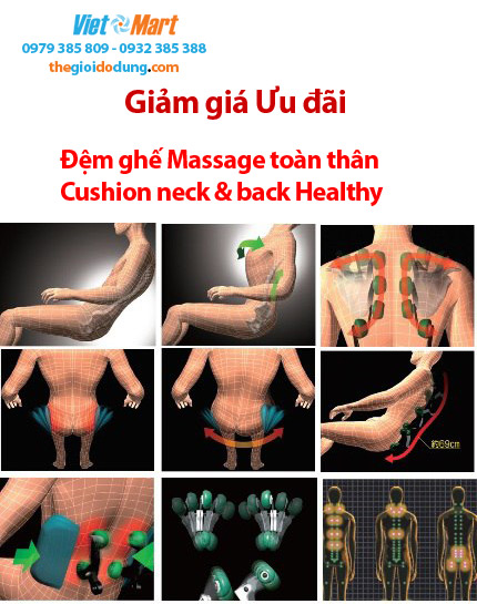 Đệm ghế massage Cổ và Thân sau Neck Back