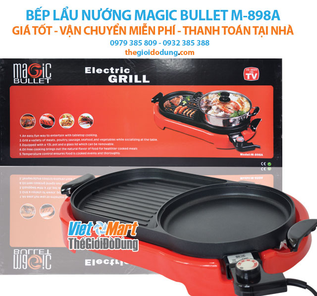 Bếp lẩu nướng Magic Bullet M-898A