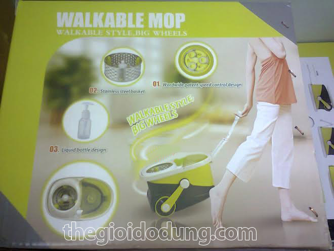 Cây lau nhà lồng inox Walkable Mop V15