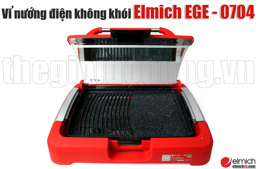 Bếp nướng điện không khói Elmich EGE – 0704 có vung kính