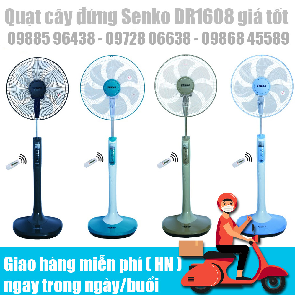 Quạt cây đứng Senko DR1608 7 cánh giao hàng giá tốt