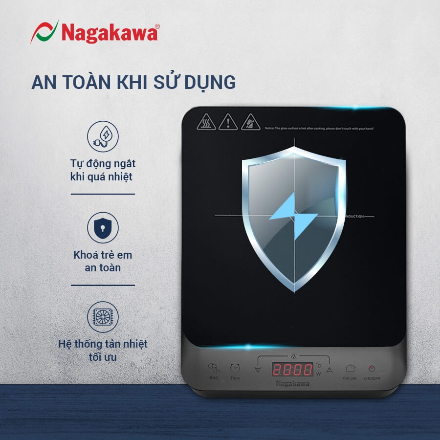 Bếp từ Nagakawa NAG0717 đa năng