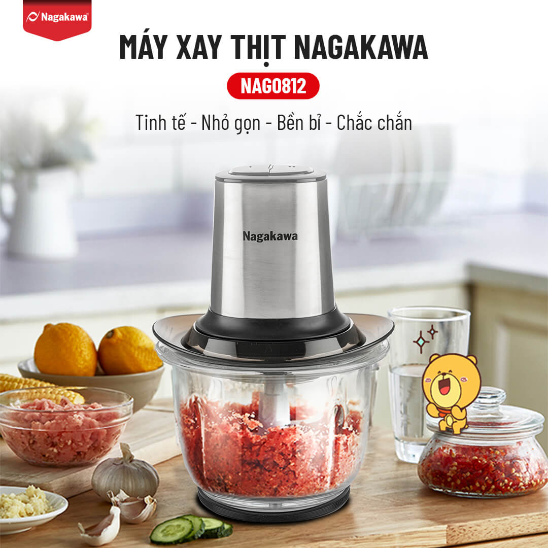 Máy xay thịt Nagakawa NAG0812 1.5L
