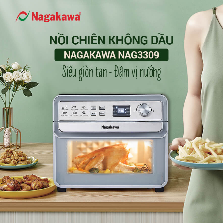 Nồi Chiên Không Dầu Nagakawa NAG3309 24L