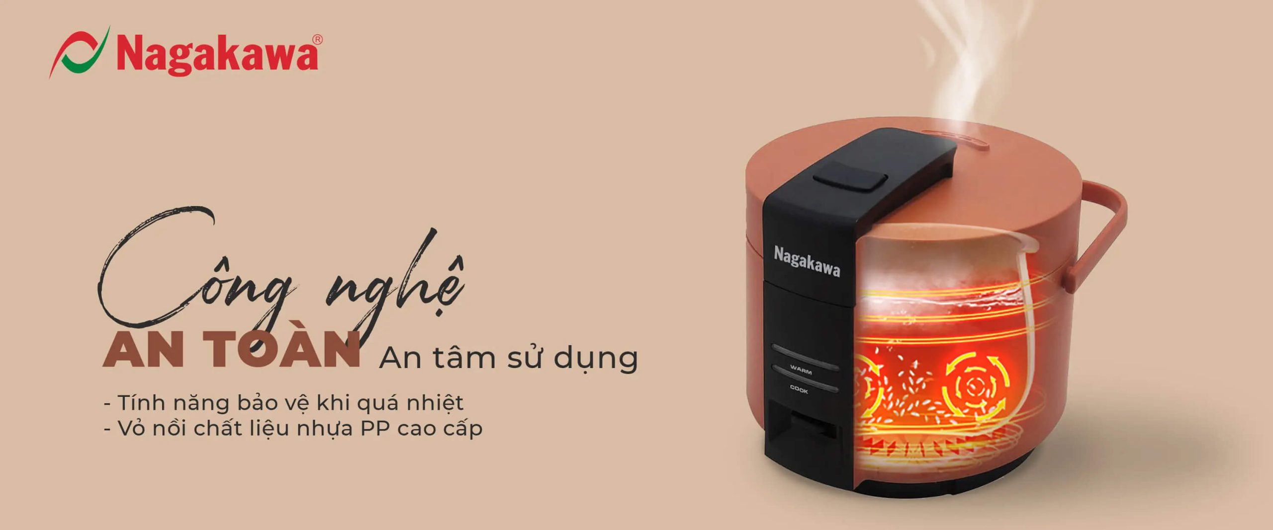 Nồi cơm điện Nagakawa NAG0144 2.2L