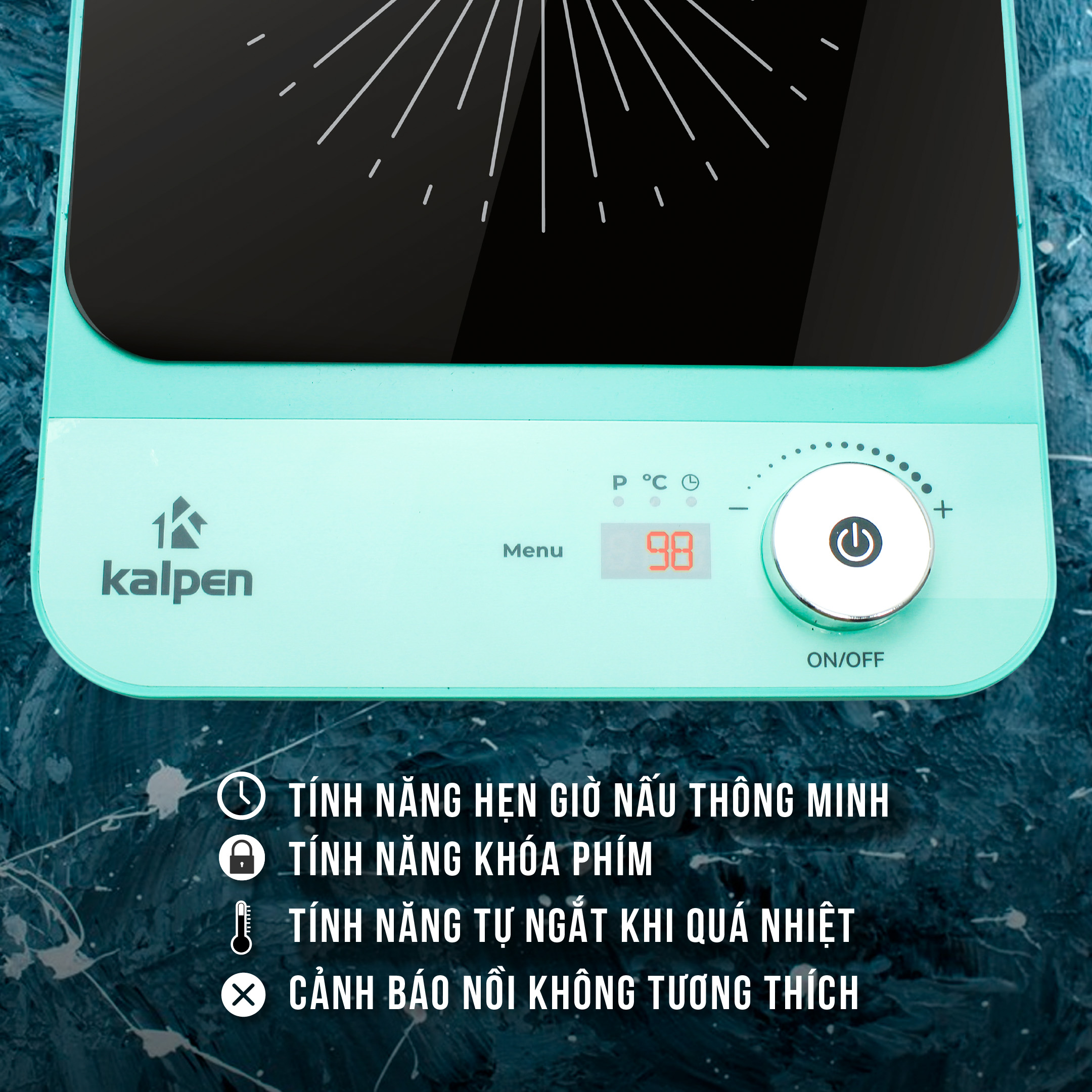 bếp được trang bị các tính năng an toàn