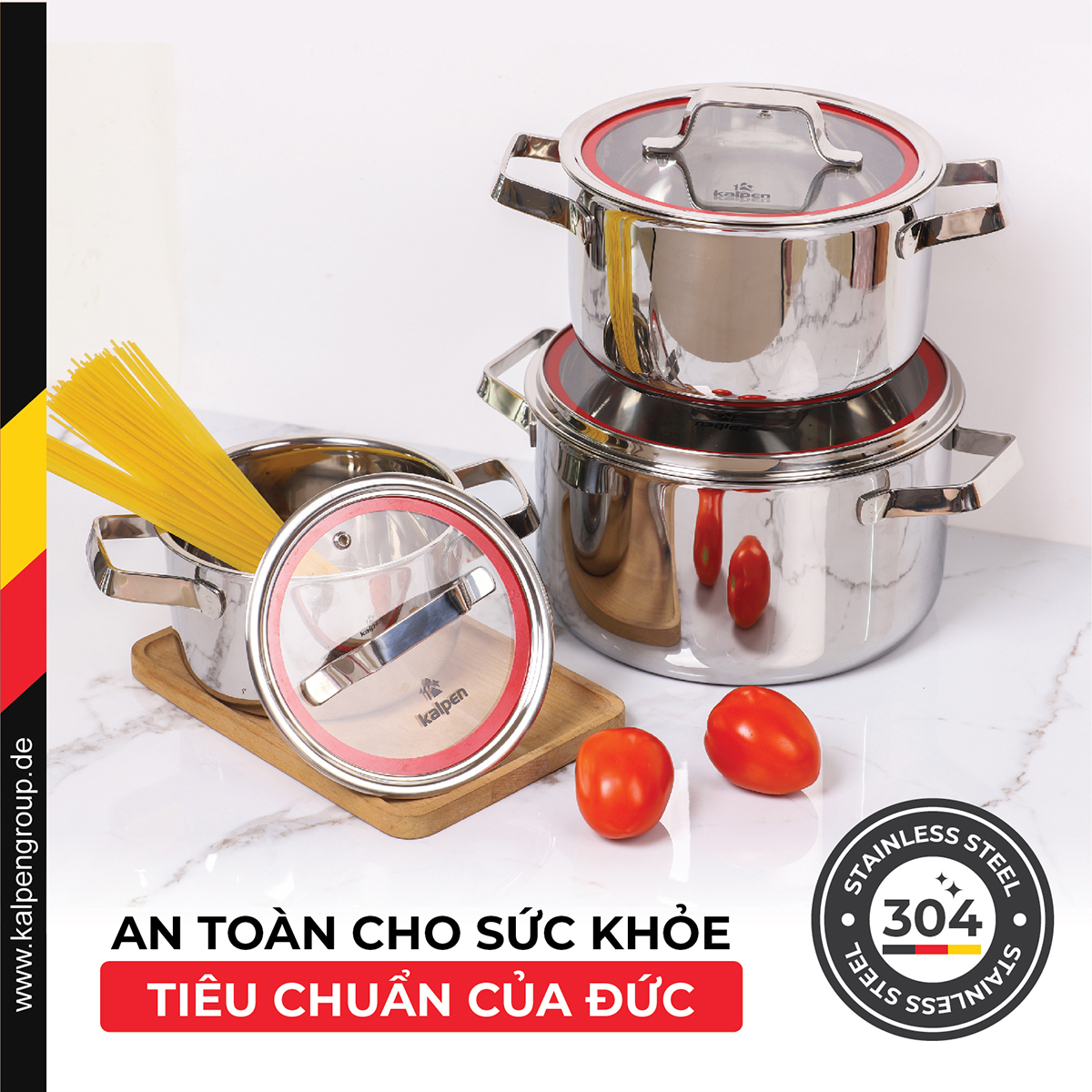 inox 304 an toàn theo tiêu chuẩn đức