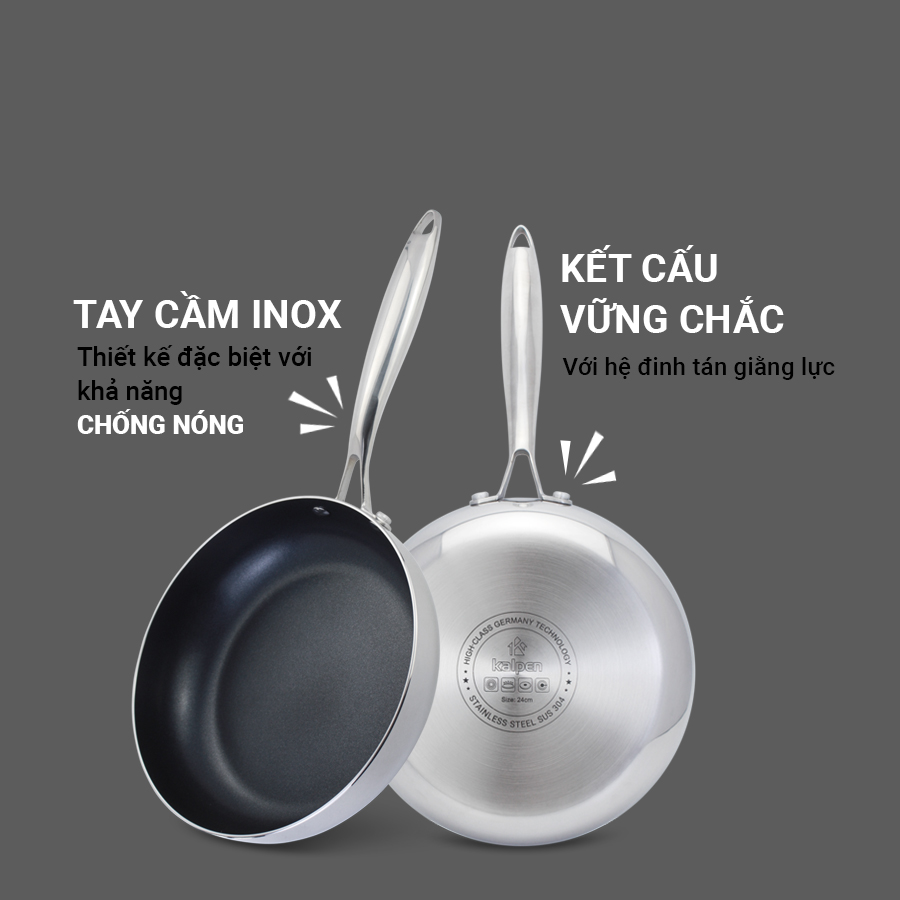 tay cầm inox cách nhiệt tốt