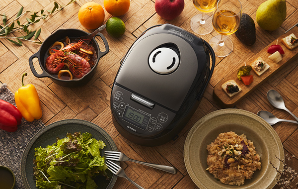 nồi cơm điện tiger gồm 2 màu