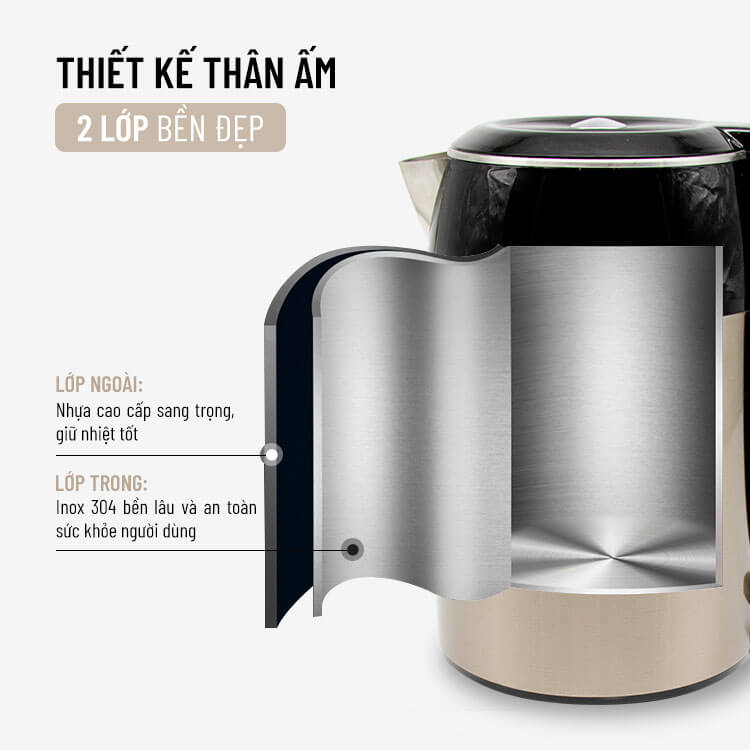 Thiết kế thân ấm