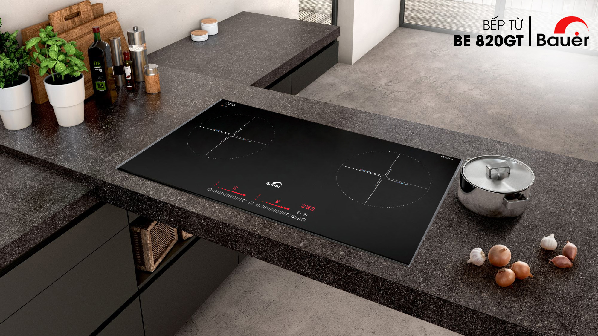Bếp từ đôi Bauer BE820GT
