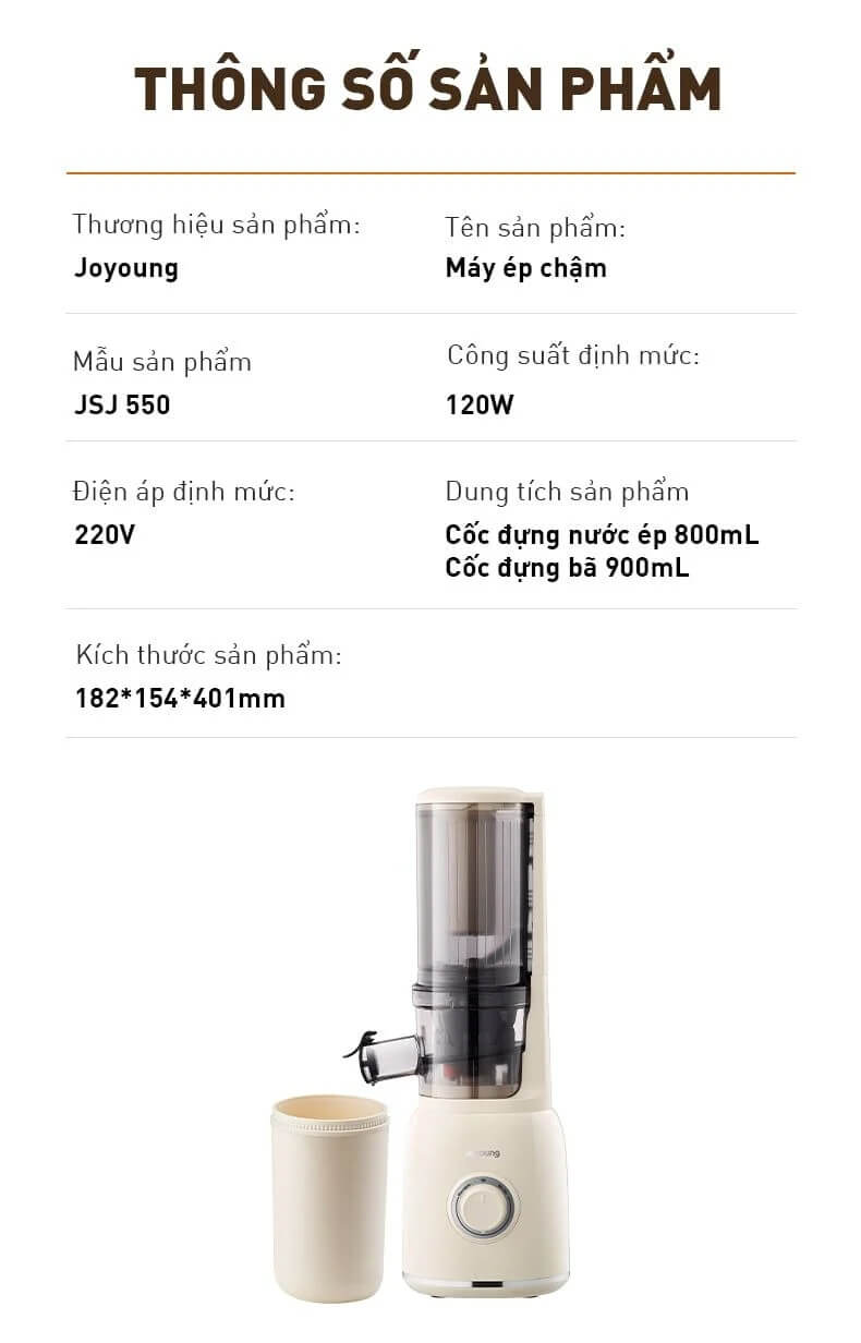 Máy ép chậm Joyoung JSJ-550 800ML