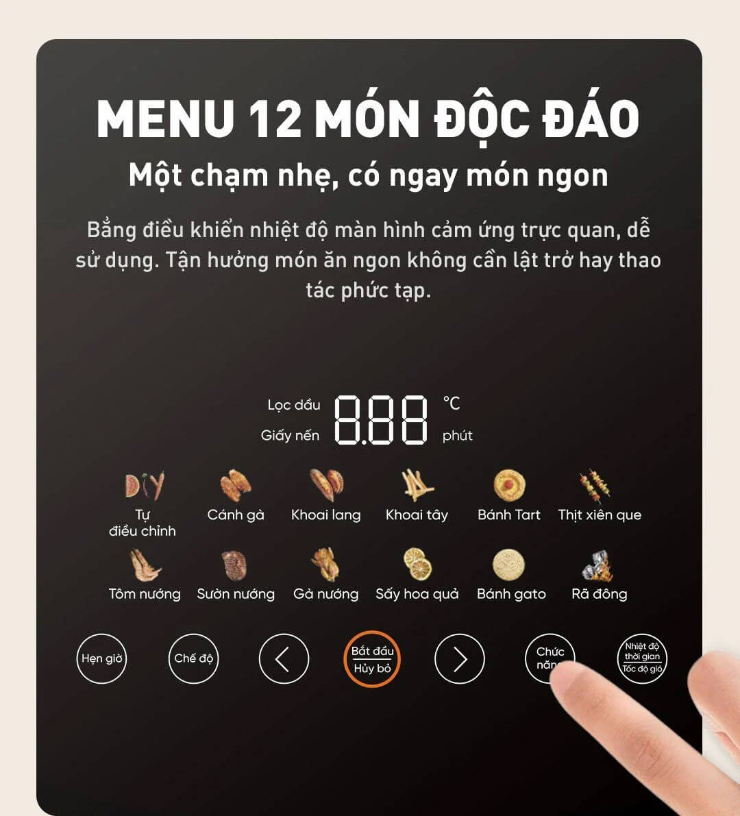 12 menu tự động