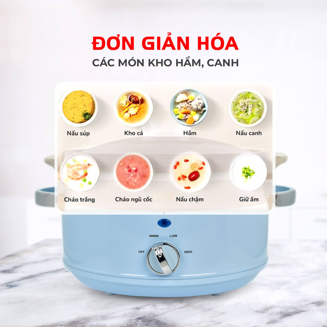 đa dạng chế độ nấu