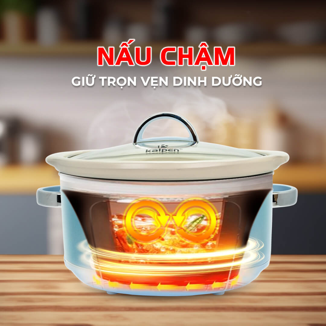 nấu chậm và giữ ấm lâu