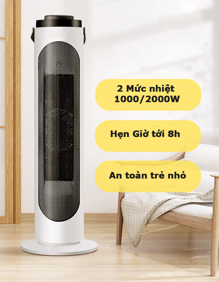 2 mức nhiệt và chế độ hẹn giờ