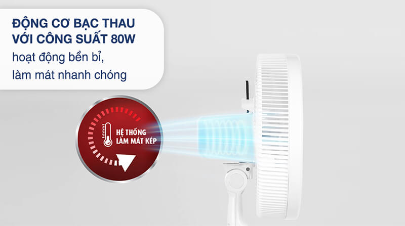 Động cơ bền bỉ công suất mạnh mẽ