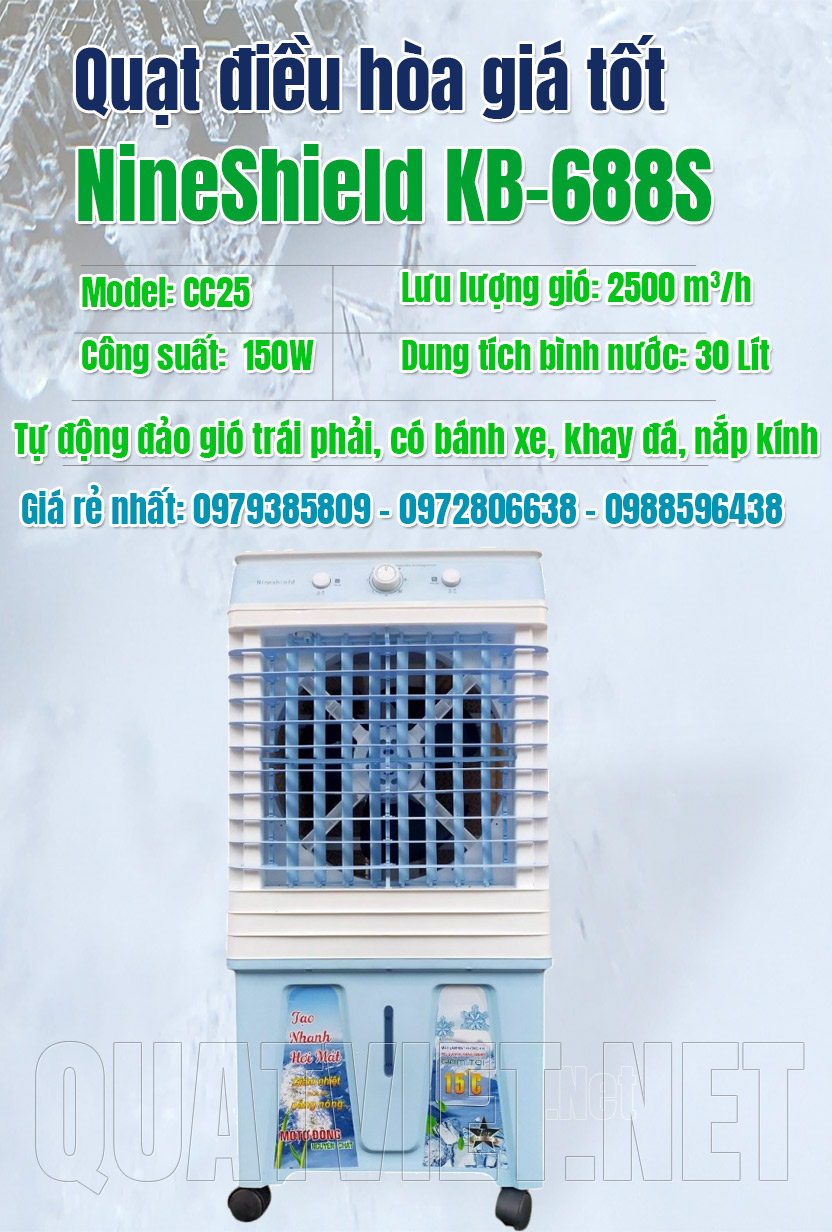 Quạt điều hòa giá tốt NineShield KB-688S