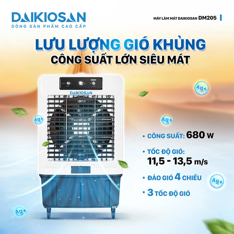 Hiệu suất làm mát vượt trội với lưu lượng gió khủng