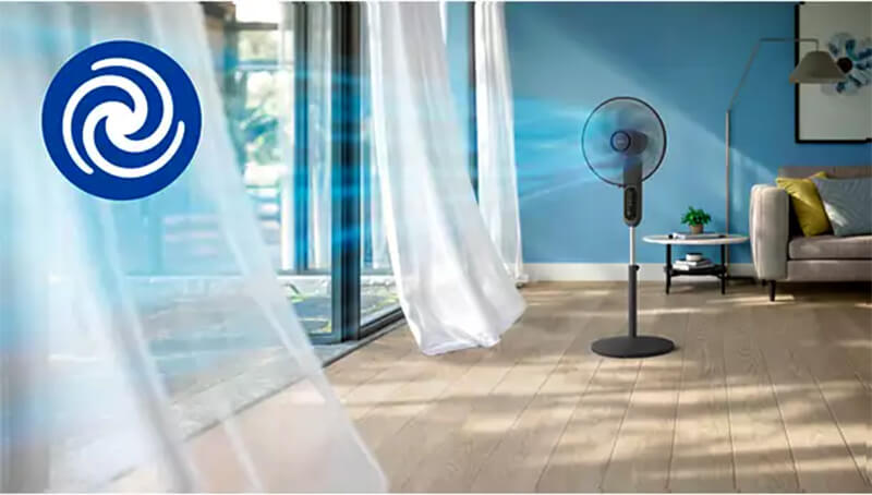Luồng gió mạnh mẽ làm mát nhanh chóng