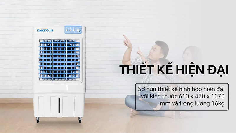 Thiết kế hiện đại với bánh xe đi kèm