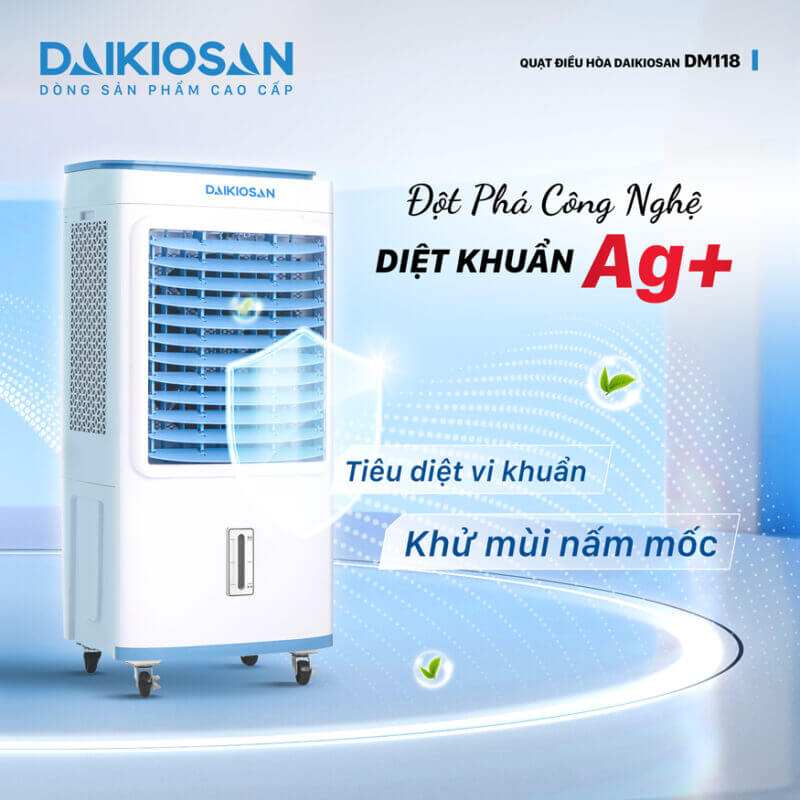 Tích hợp công nghệ diệt khuẩn Ag+ hiện đại
