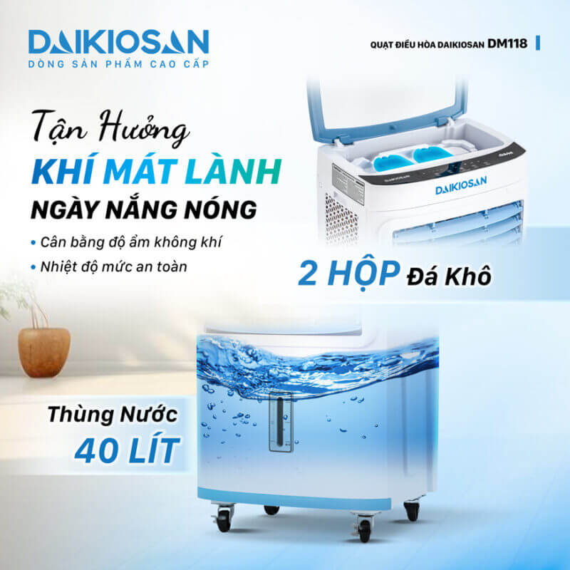 Bình chứa 40L đảm bảo vận hành liên tục