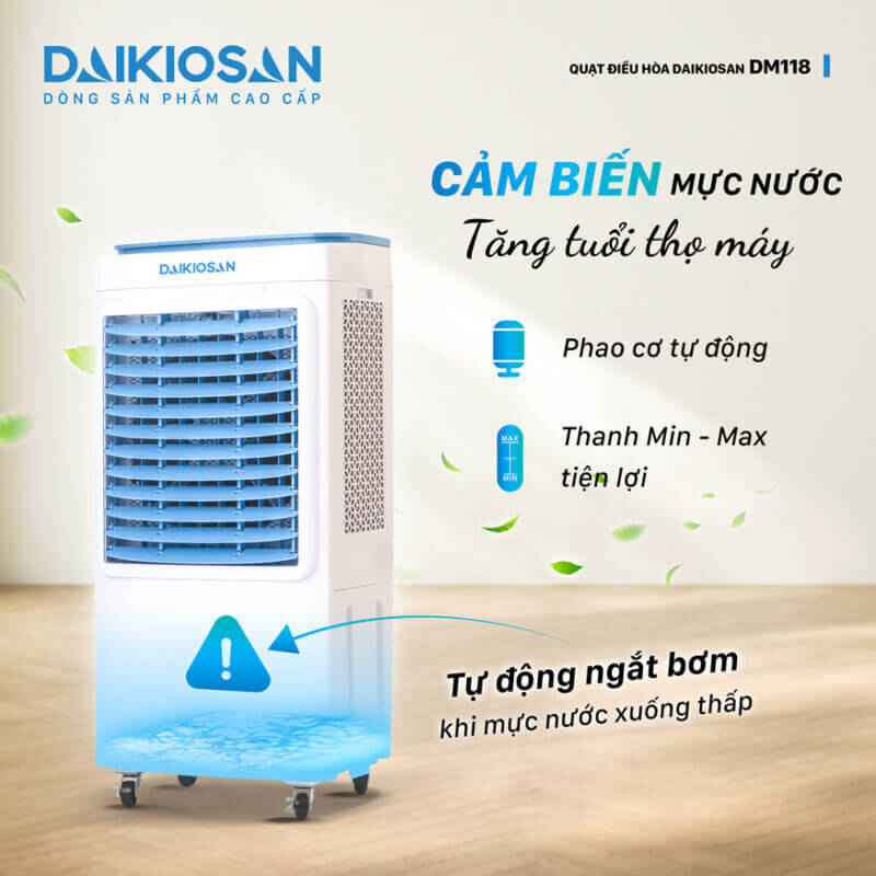 Trang bị cảm biến mực nước tự động