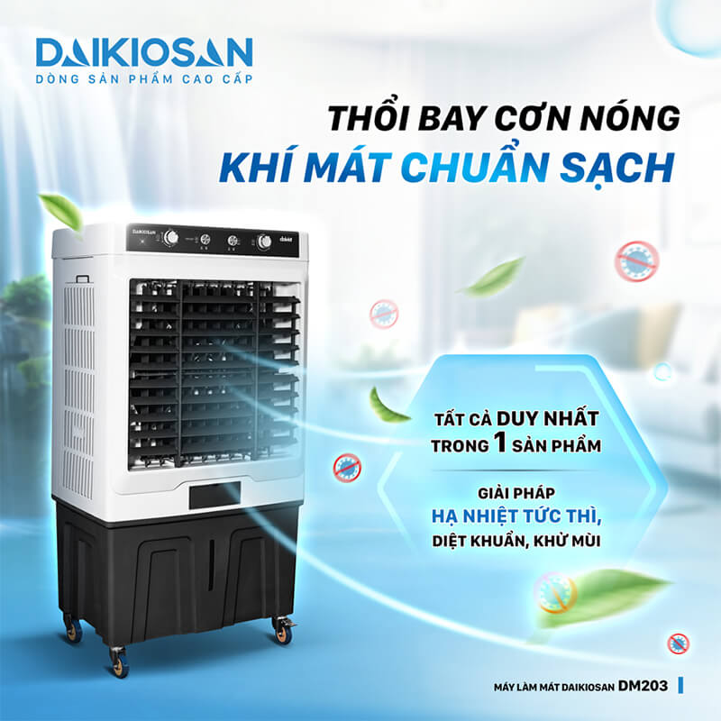 Giải nhiệt tức thì cùng với diệt khuẩn khử mùi