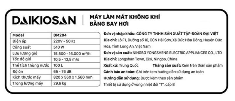 Thông số kỹ thuật
