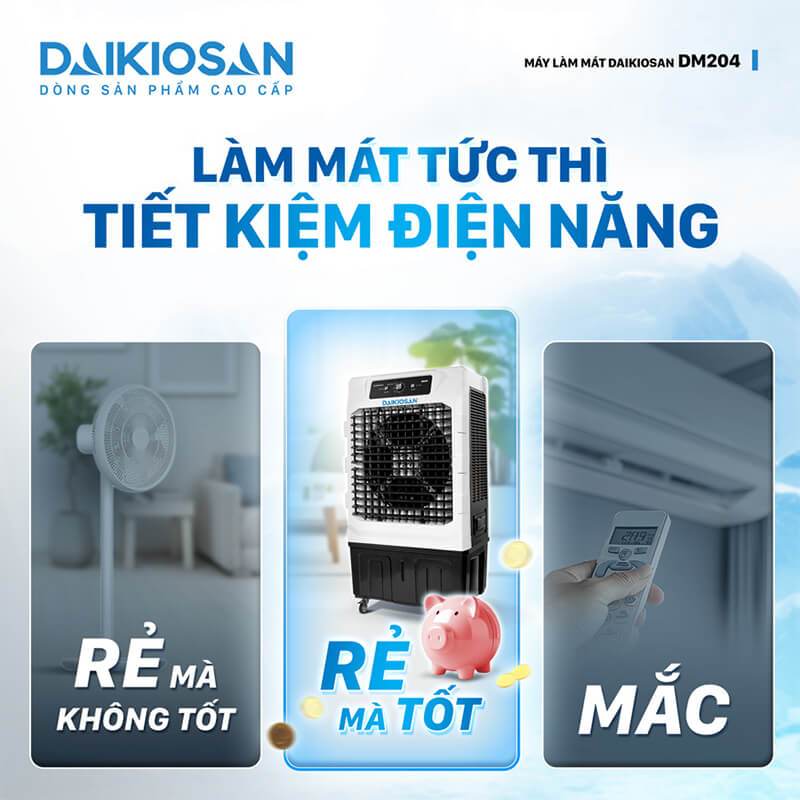 Làm mát tức thì tiết kiệm điện năng