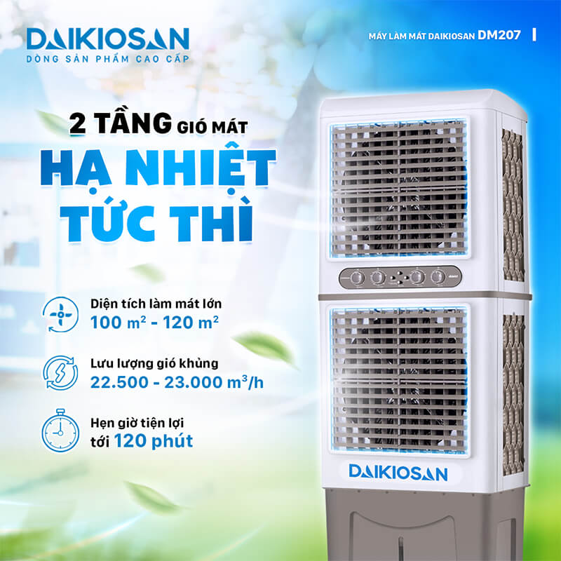 Thiết kế 2 tầng gió làm mát toàn diện