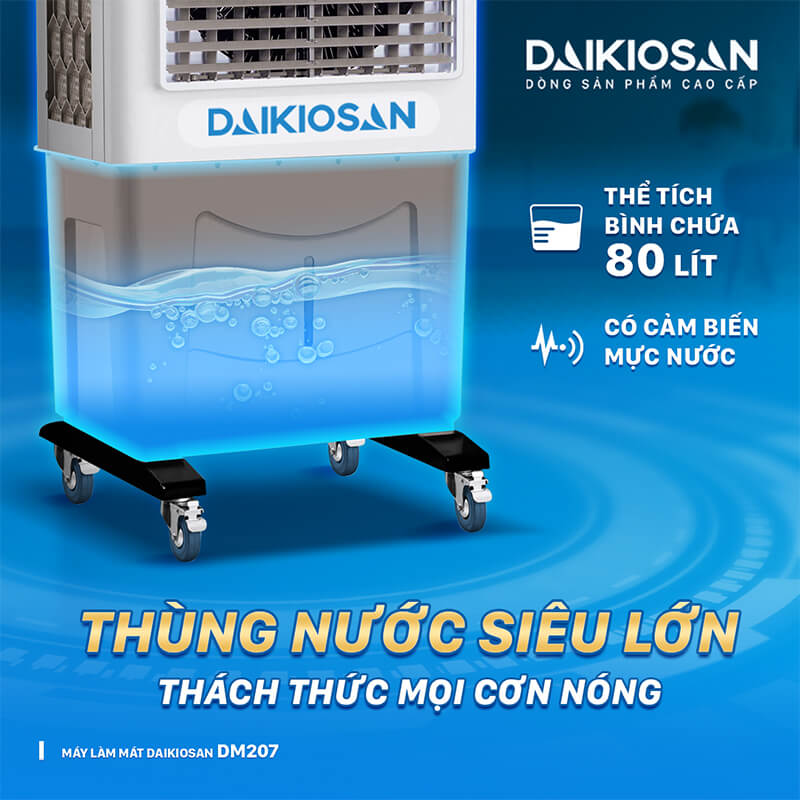 Bình nước 80L và cảm biến mực nước thông minh