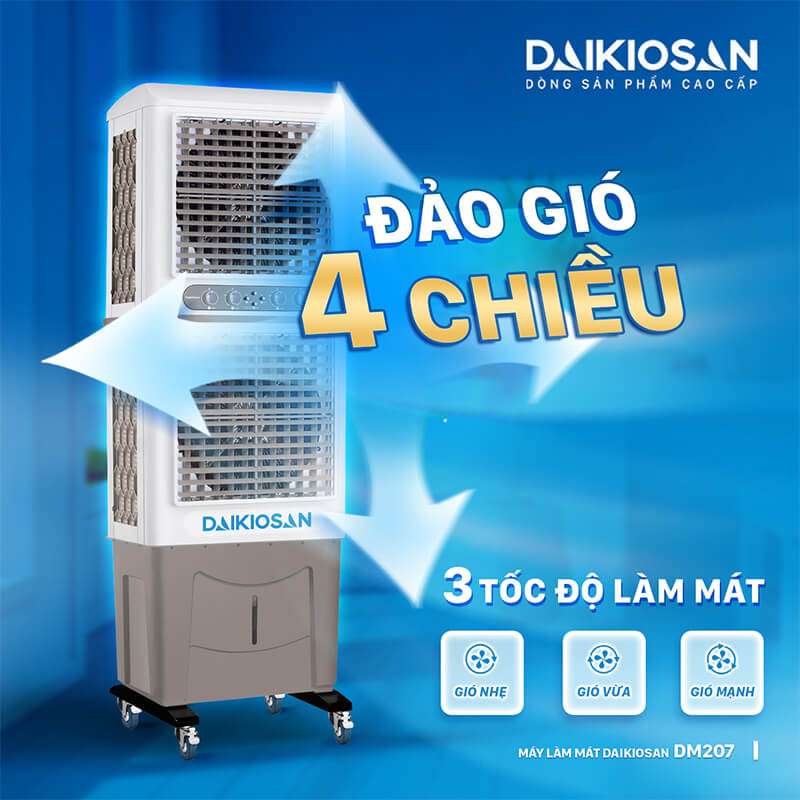 Trang bị tính năng đảo gió 4 chiều