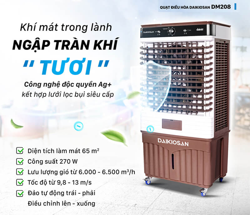 Quạt điều hòa Daikiosan DM208 270W