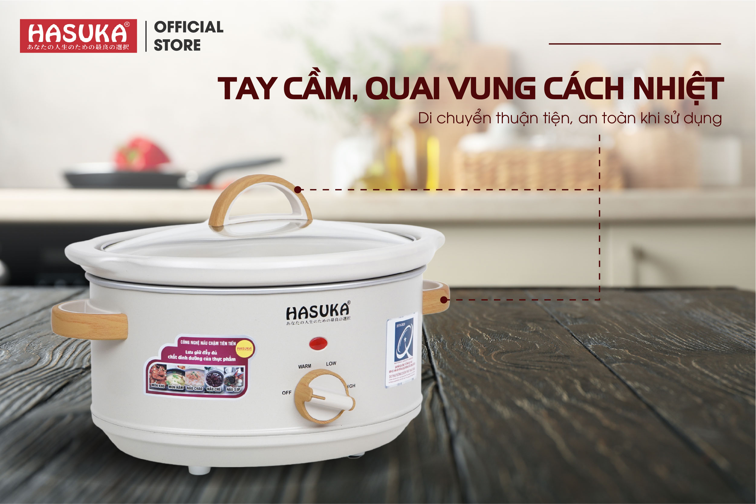 Tay cầm, quai vung cách nhiệt