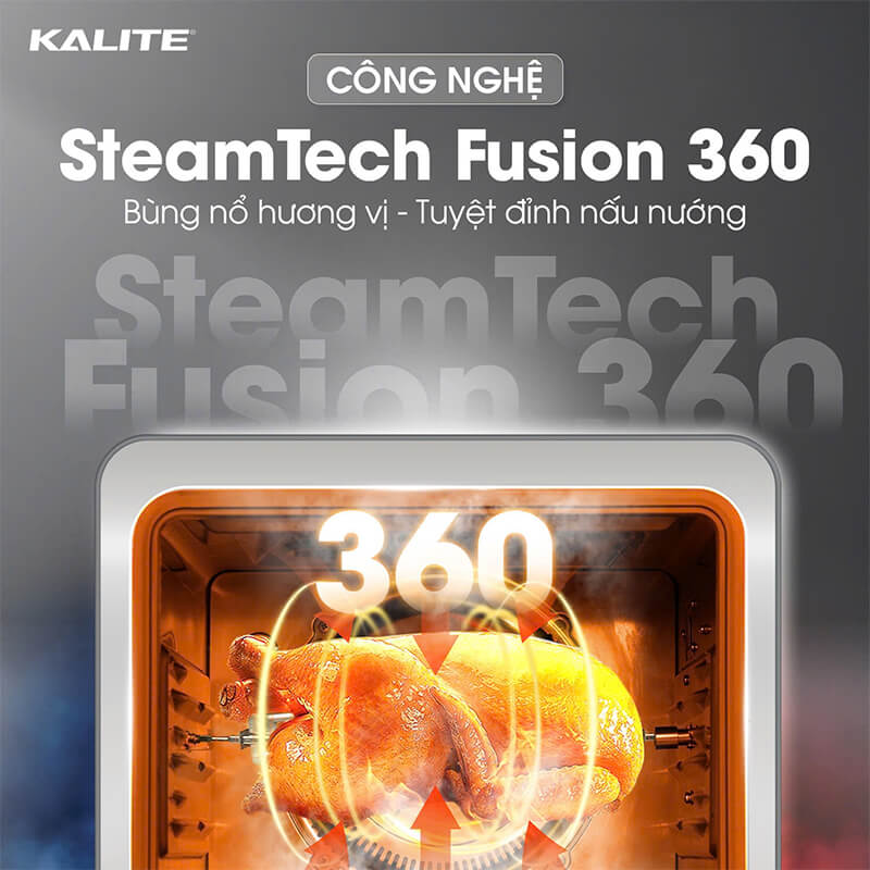 Công nghệ SteamTech Fusion 360 bí quyết cho món ăn