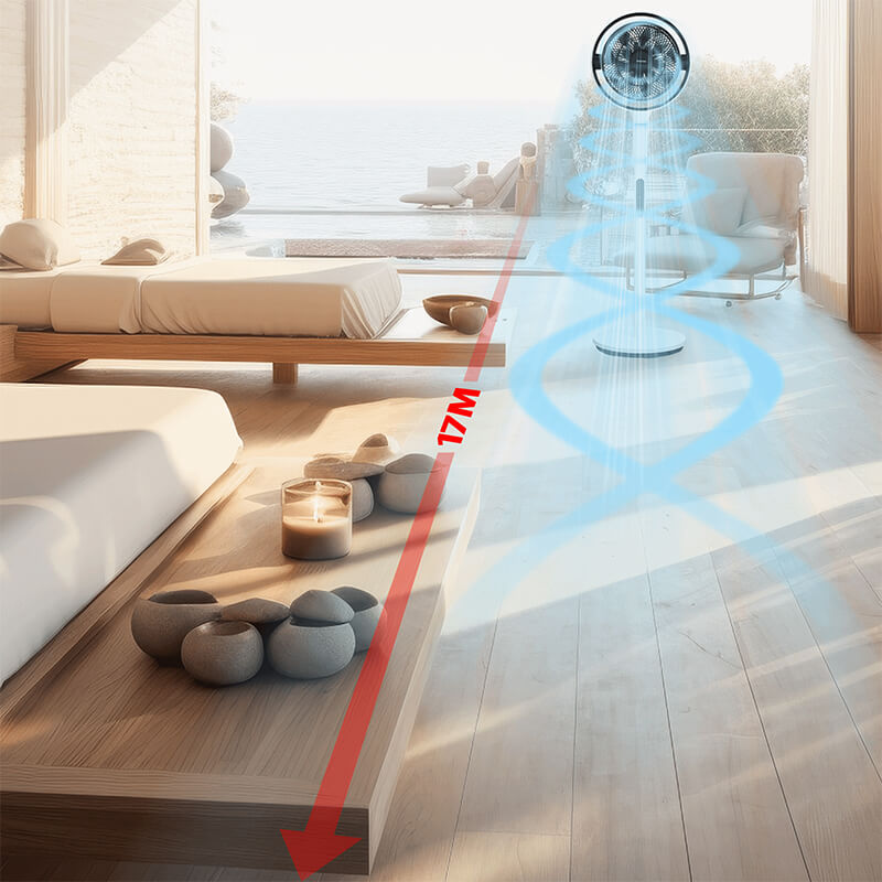 Luồng gió thổi xa 17m
