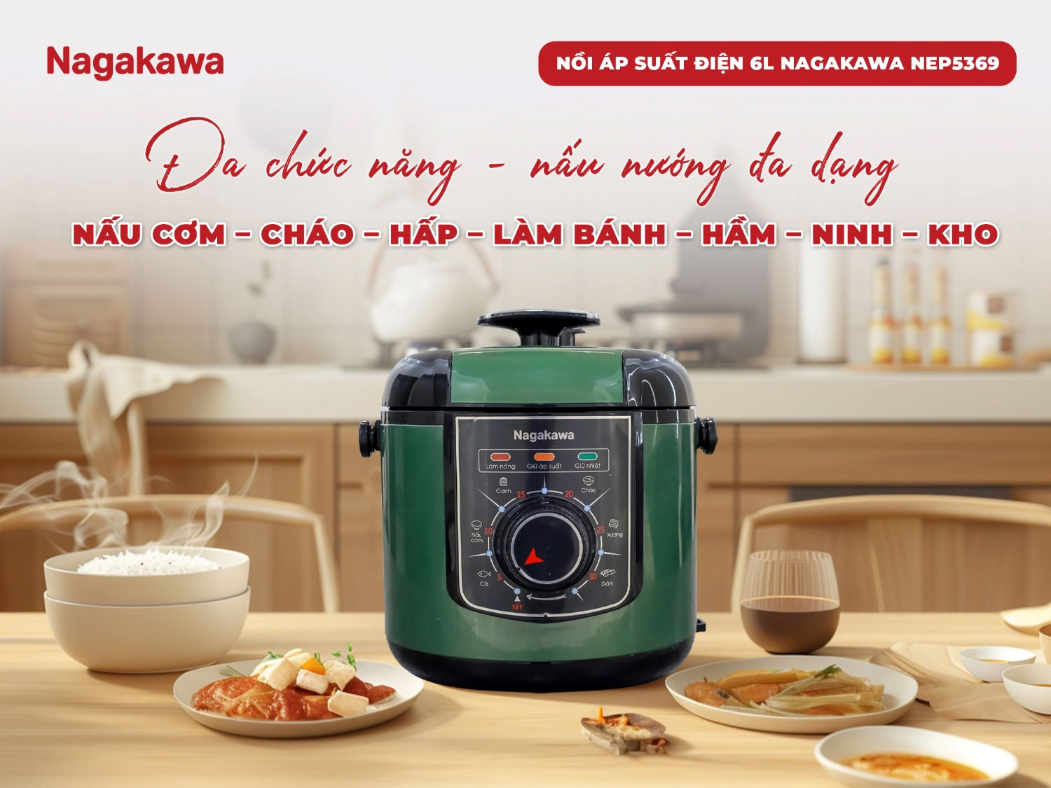 Đa chức năng – Đáp ứng mọi nhu cầu nấu nướng