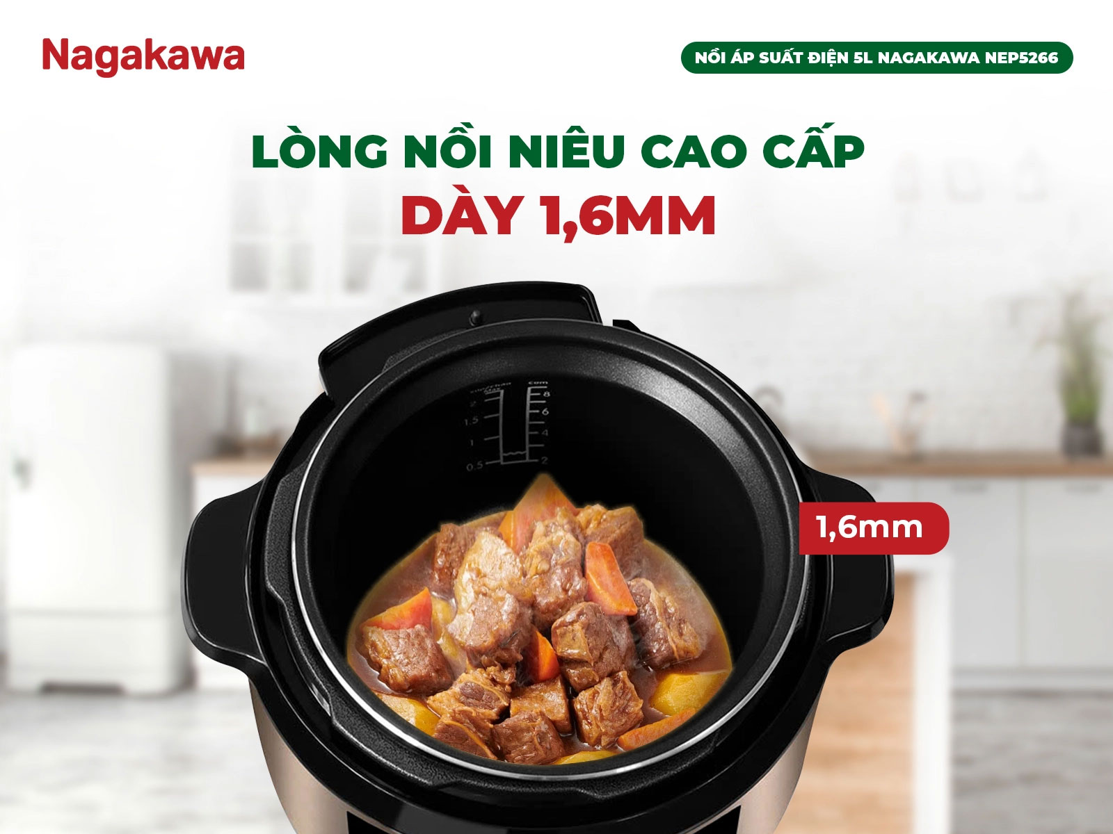 Lòng nồi dạng niêu dày 1.6mm – Giữ trọn hương vị món ăn