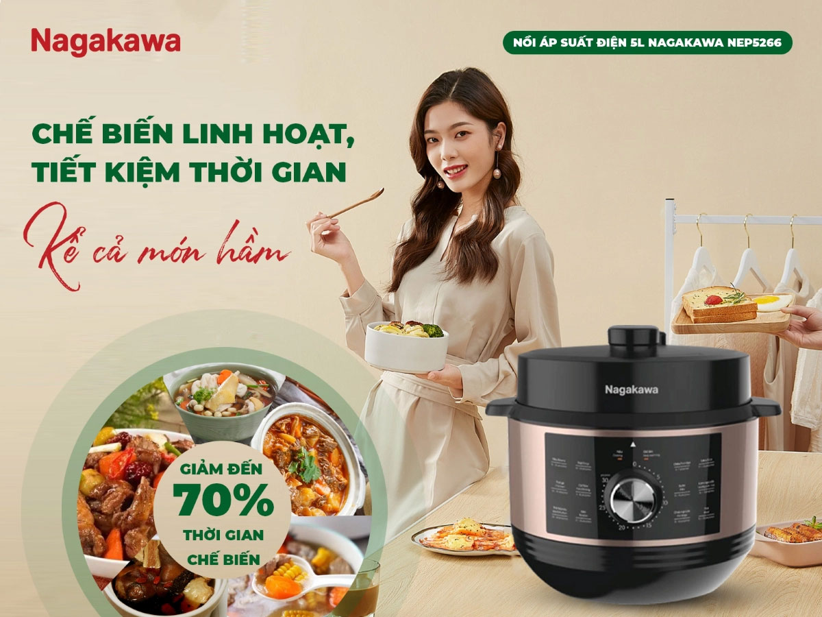 Chế biến linh hoạt – Tiết kiệm thời gian, công sức