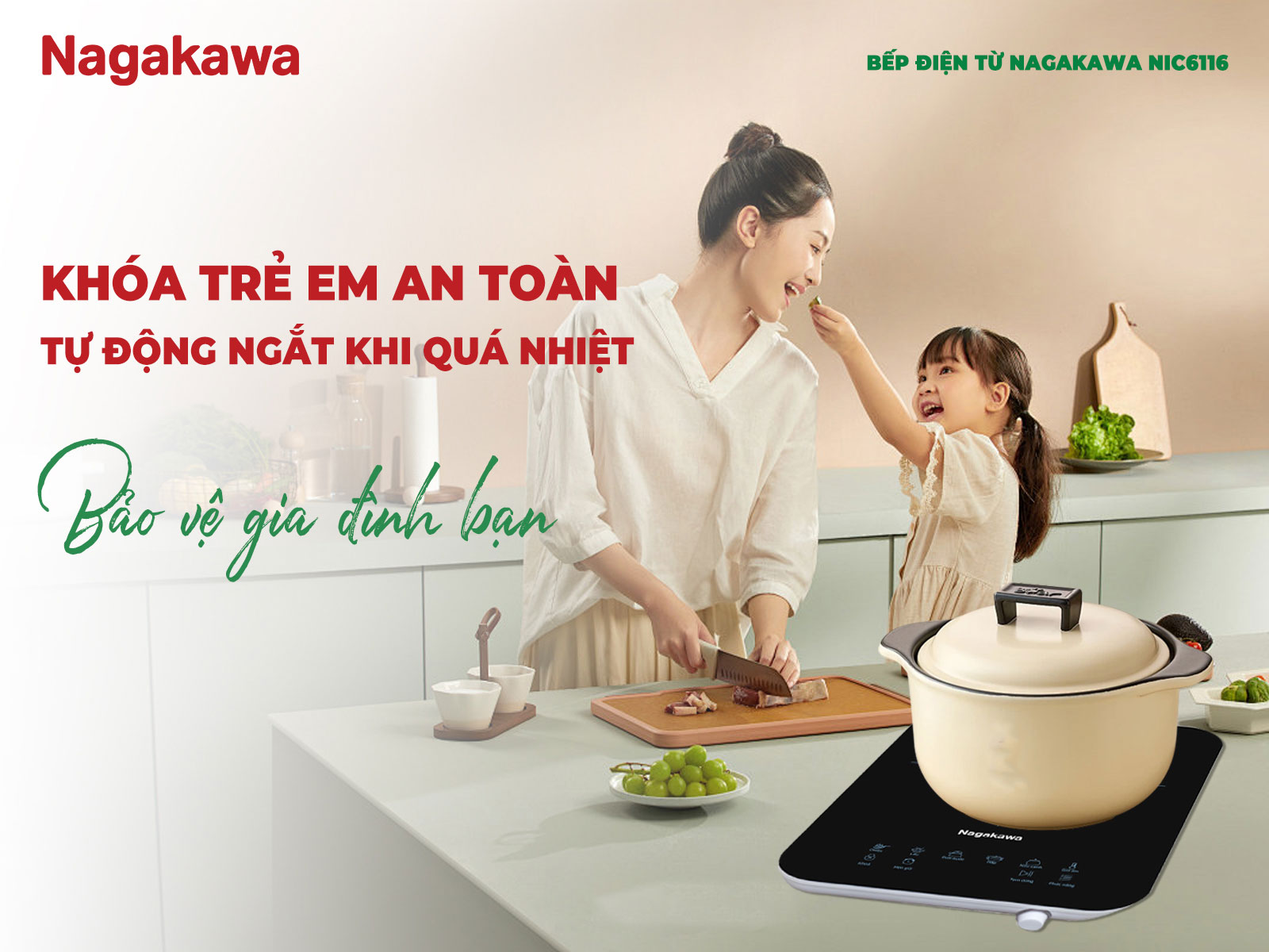 Khóa trẻ em và tính năng an toàn tự động