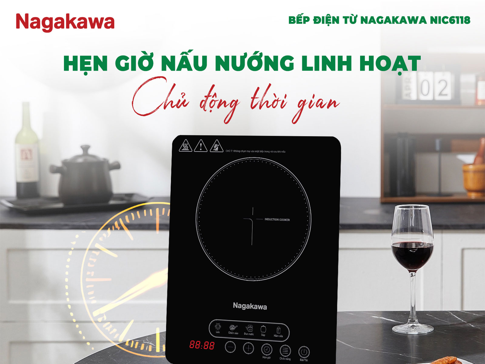 Chức năng hẹn giờ thông minh – Linh hoạt trong mọi khung giờ