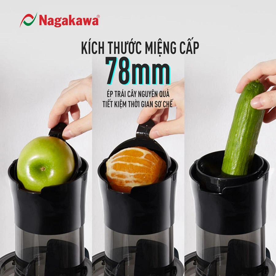 Miệng ống tiếp nguyên liệu 78mm – Ép được cả quả lớn