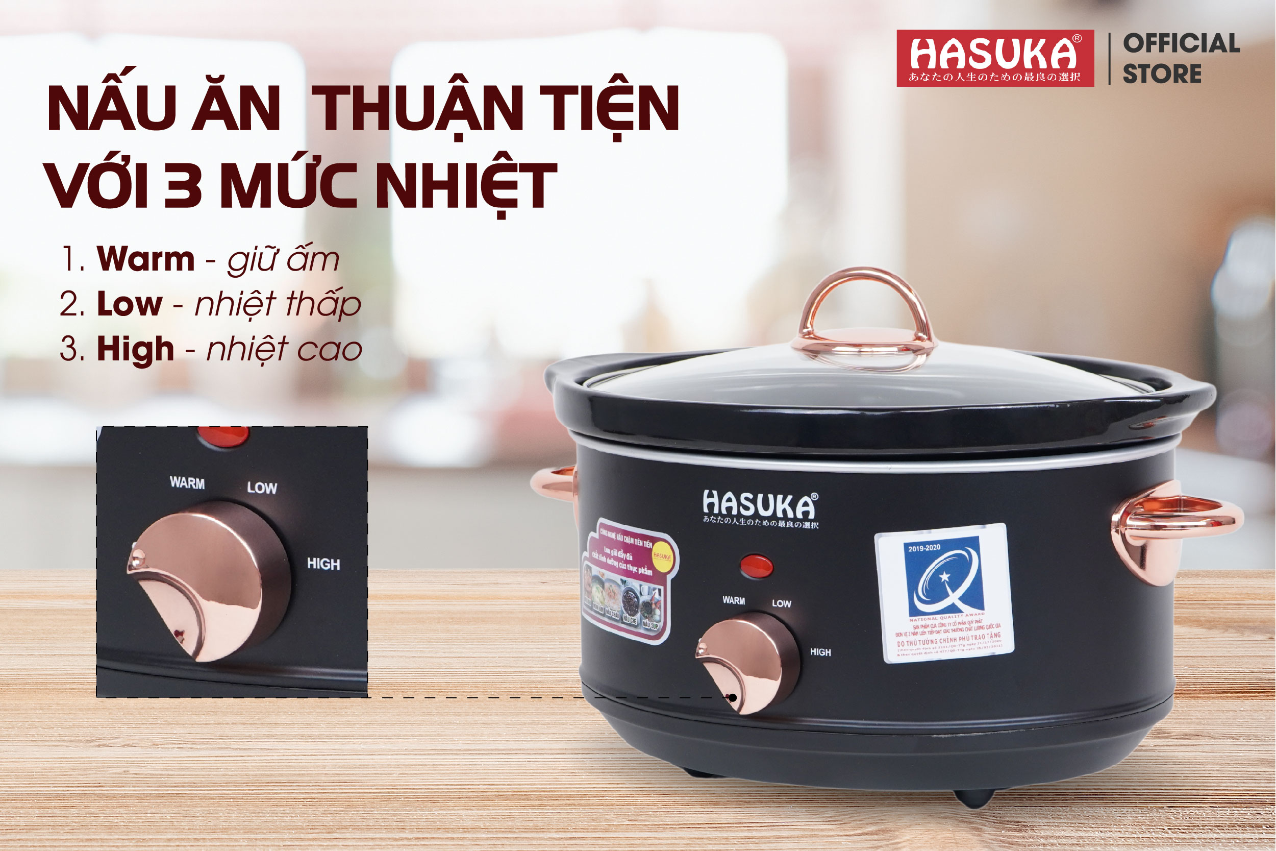Điều khiển đơn giản, dễ sử dụng vói 3 chế độ