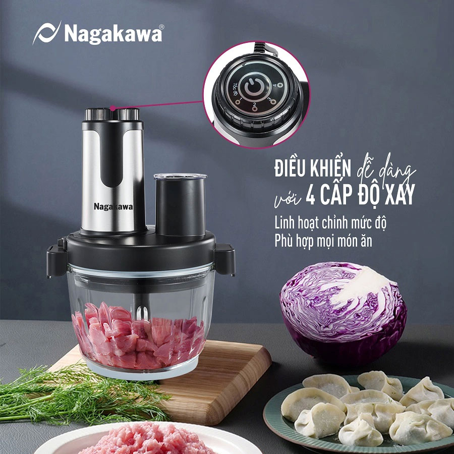 4 cấp độ xay – tùy chỉnh theo từng món ăn