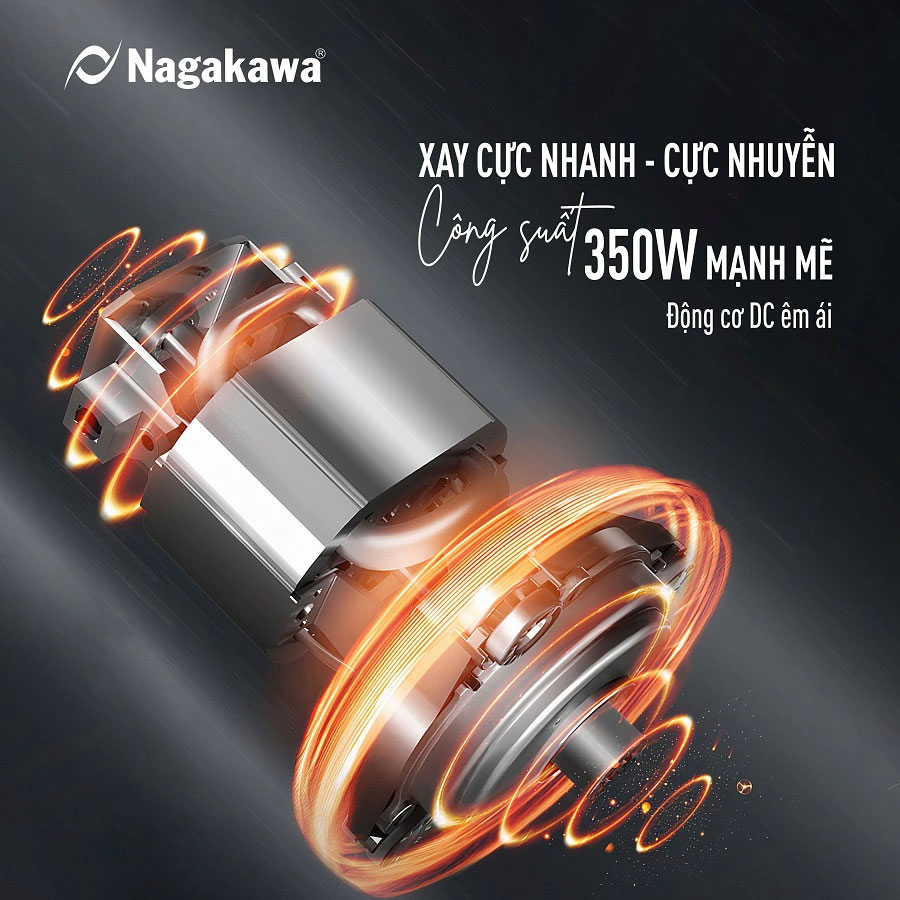 Xay cực nhanh, cực nhuyễn với công suất 350W