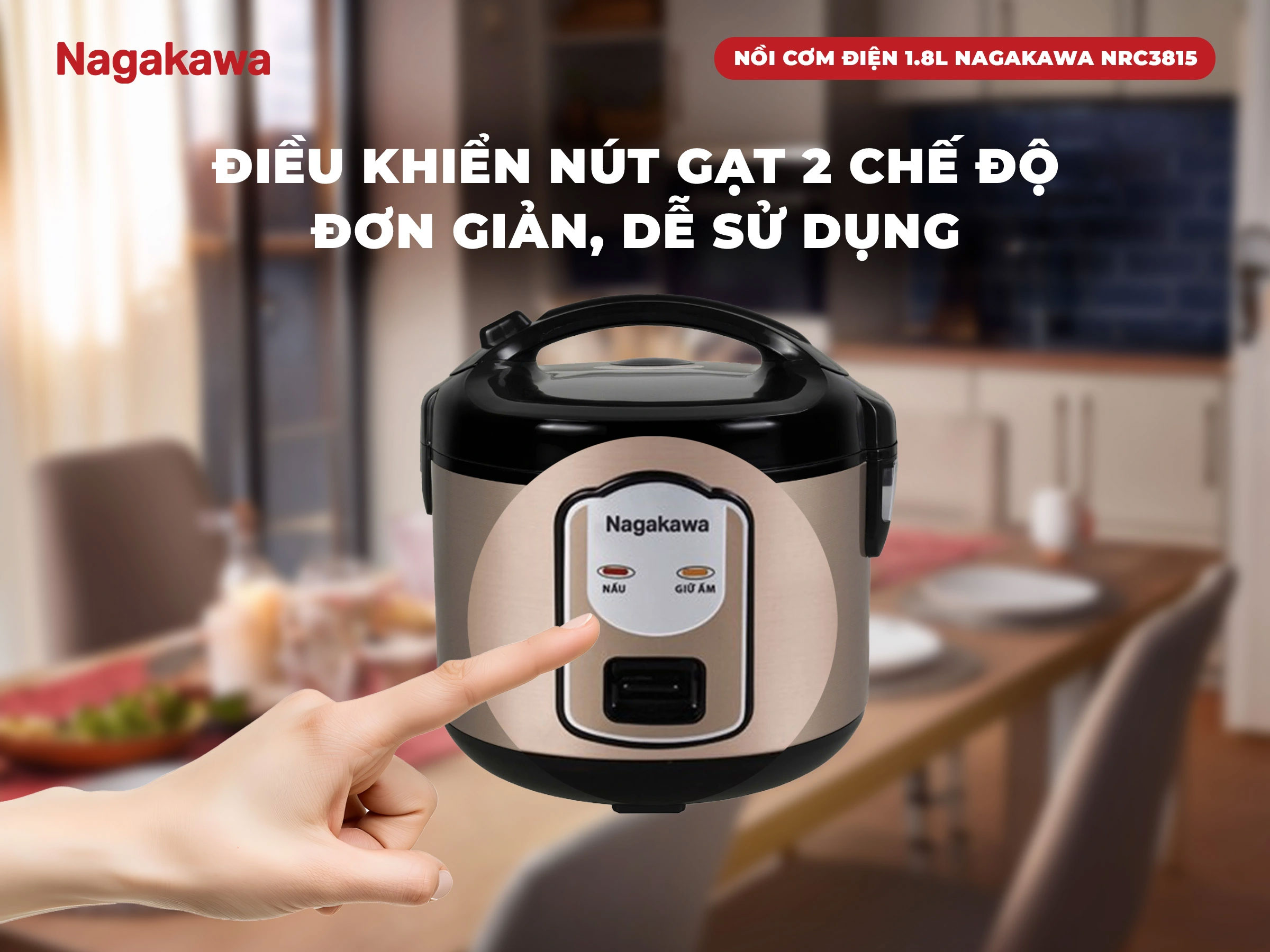 Điều khiển cơ đơn giản, dễ sử dụng