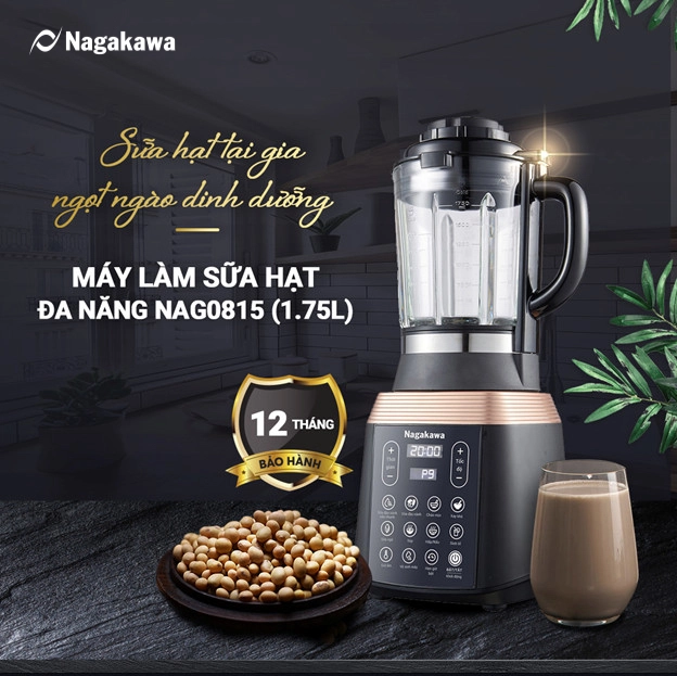 Máy làm sữa hạt đa năng NAG0815 1.75L