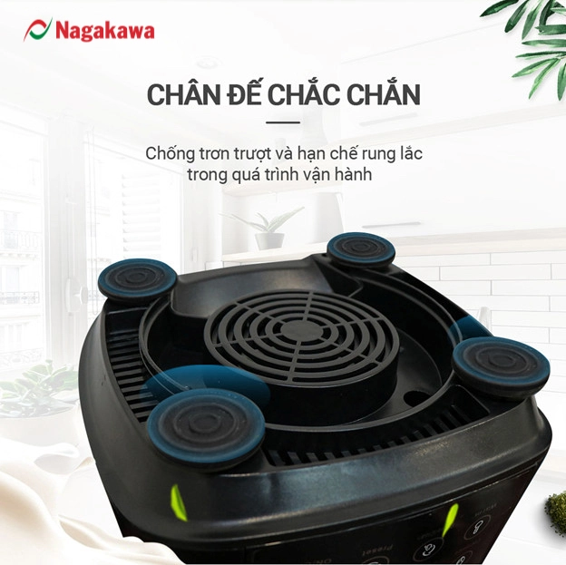 Chân đế chống trượt – Giữ máy ổn định khi vận hành